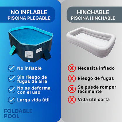 Piscina Plegable Foldable Pool (disponible en dos tamaños)