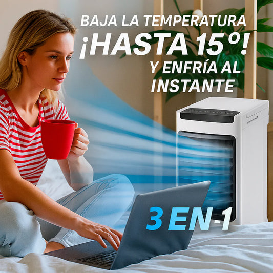 Cold Air 3 en 1 – ¡Adiós Calor, Hola Confort!
