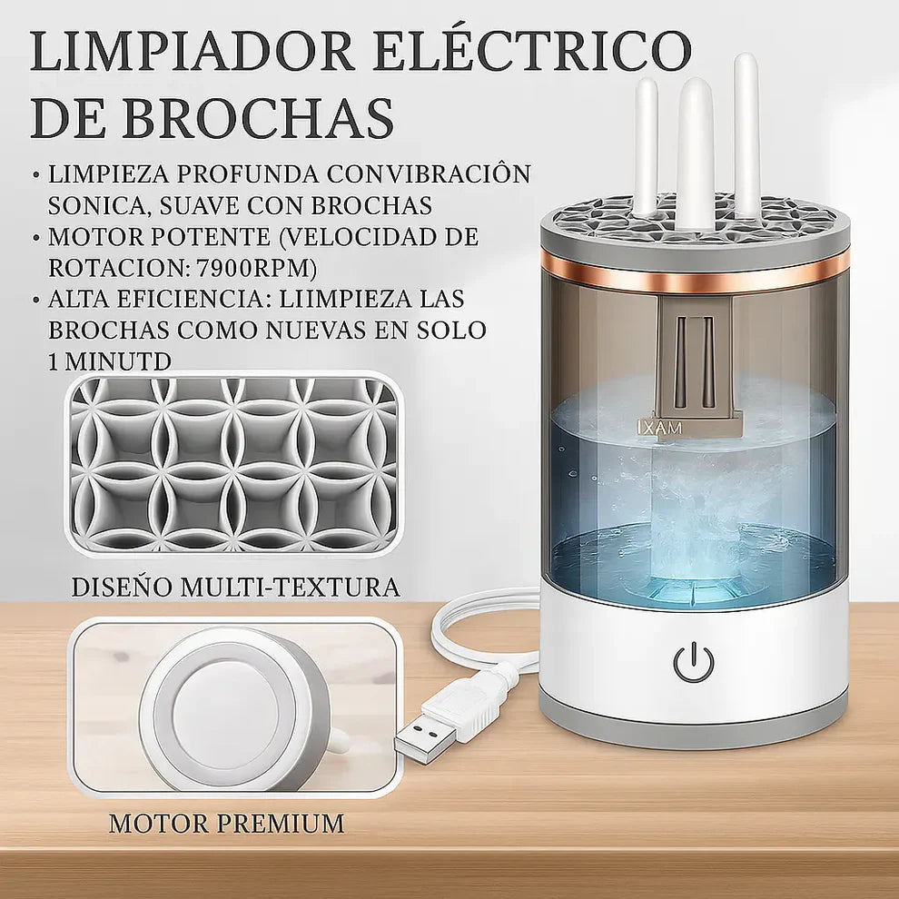 Limpia brochas eléctrico