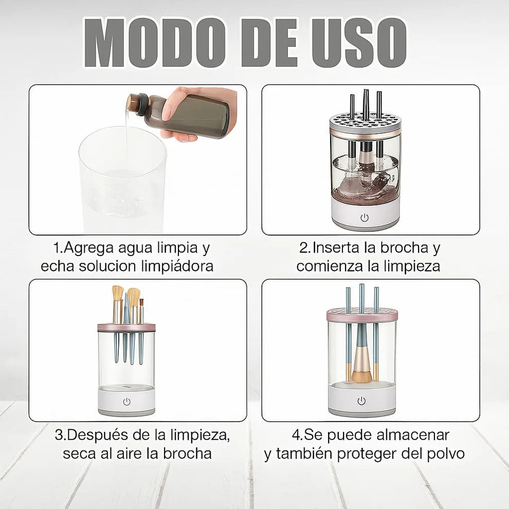 Limpia brochas eléctrico